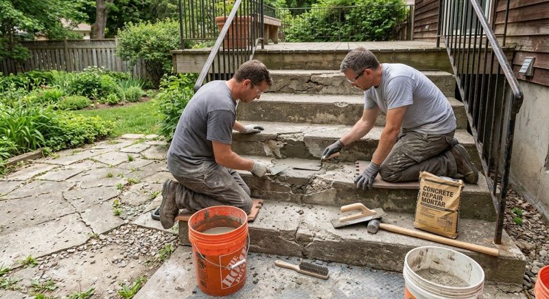 Concrete Stairs Repair in Des Moines, IA