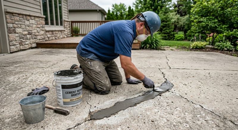 Chipped Concrete Repair in Des Moines, IA