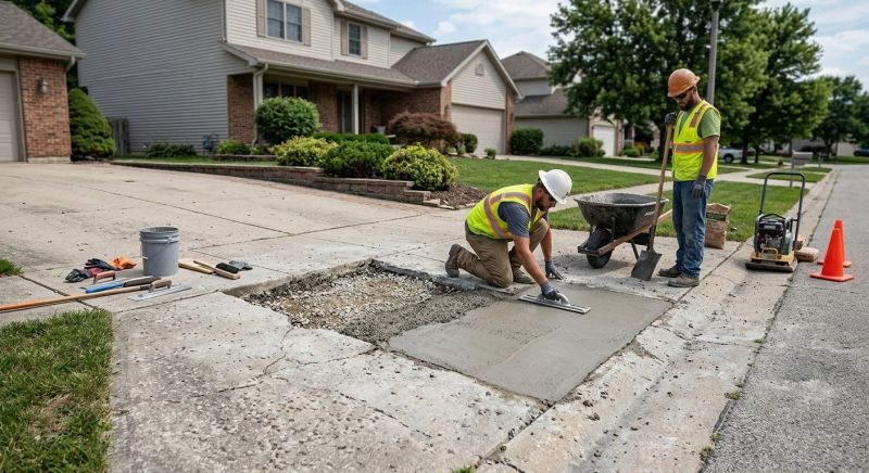Driveway Spalling Repair in West Des Moines, IA
