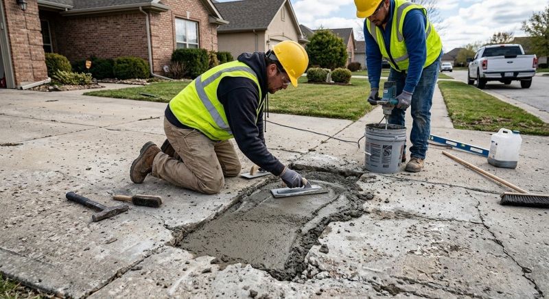 Exposed Aggregate Repair in Des Moines, IA