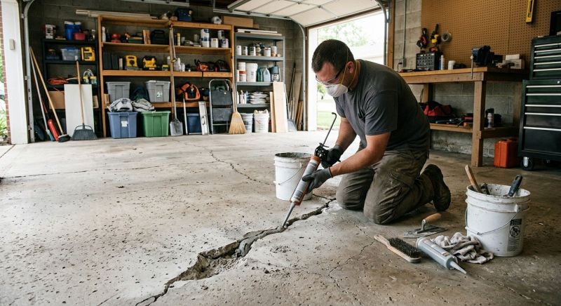 Garage Slab Repair in Des Moines, IA