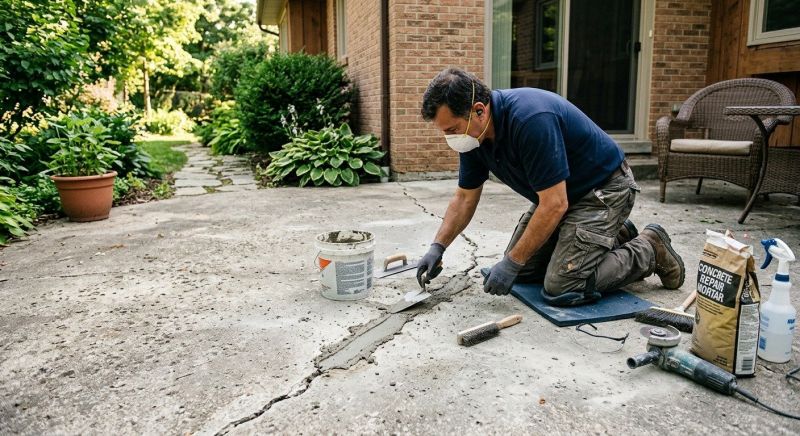Porch Crack Repair in Miami Dade County, FL